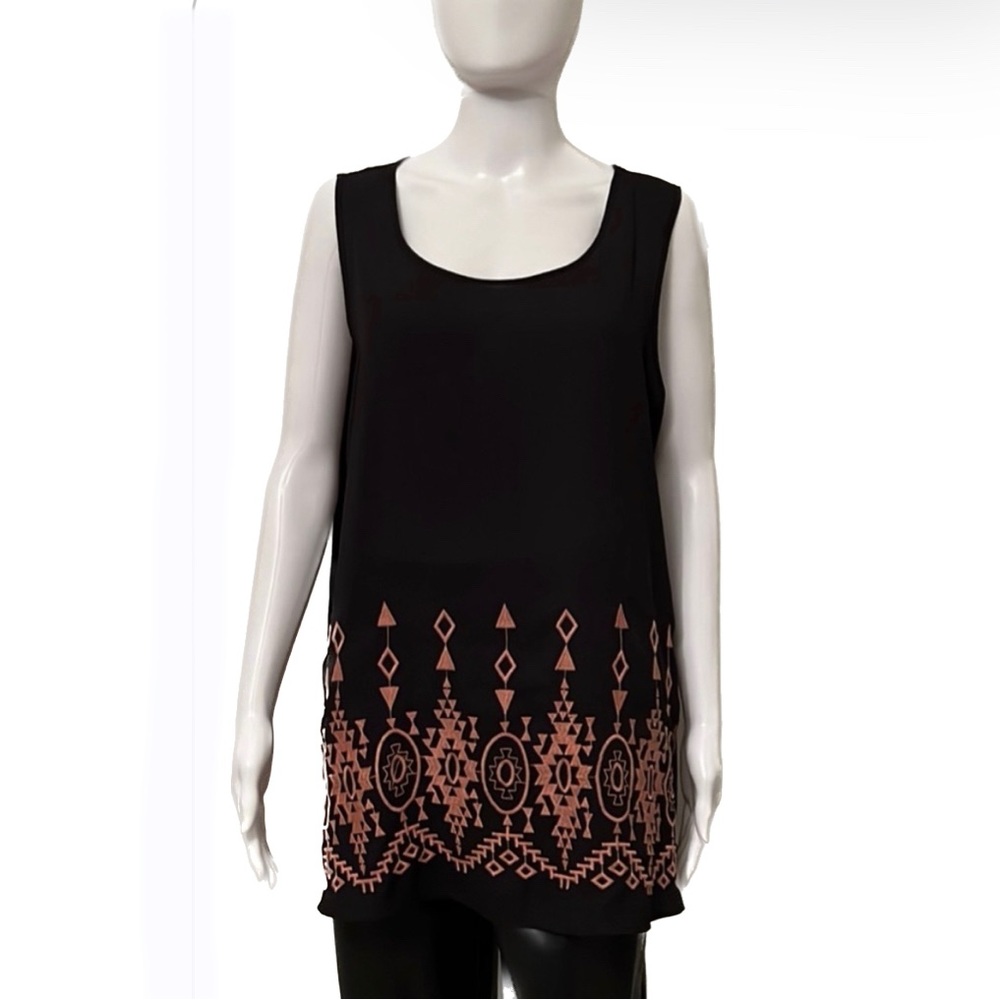 Cato Long sleeveless tunic size large extra long in back